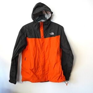 The North Face Jacket Mens L Orange DryVent Hooded Waterproof Windbreaker Rain